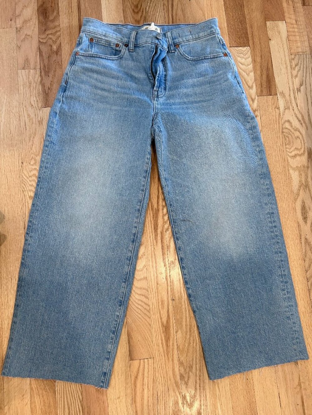 Madewell Perfect Vintage Wide-Leg Crop Jeans - 28